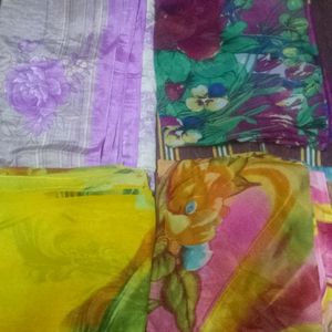 Combo 8 Multi Colour SAREE'S