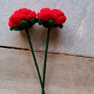 Rose And Sunflower Crochet