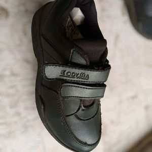 Kids Black School Shoes(Size:2)