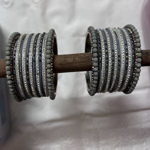 Silver Color Bangles Set