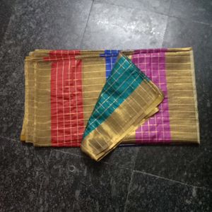 multi color saree