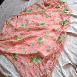 Beautiful Light Pink Floral Skirt