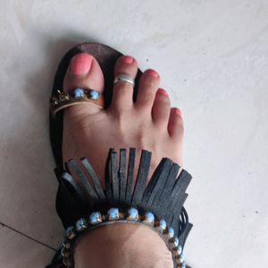 Catwalk Woman Black Fashion Sandal