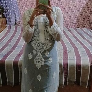 White Chikankari Kurti 🤍