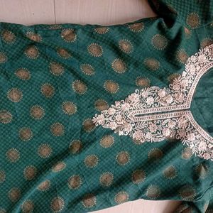 36-38 Winter Woolen Stitched Salwar Suit