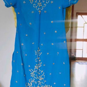 Royal Blue Colour Suit With Set