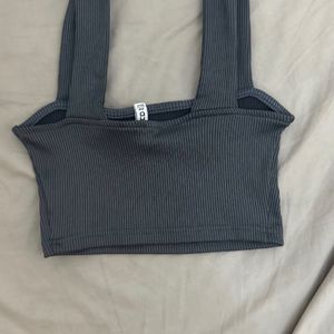 H&M Grey Crop Top Brand New