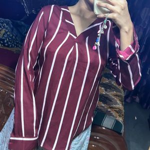 Maroon Full sleeve Top