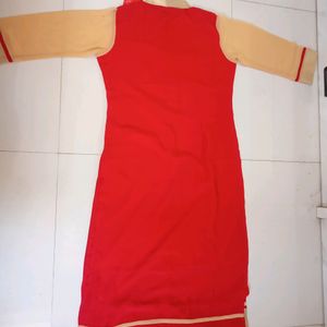 Red Anora Kurta