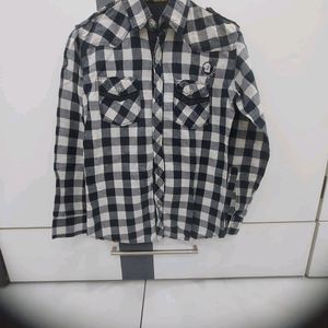 Black Check Shirt