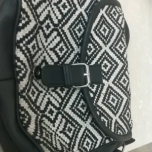 Black And White Sling Bag