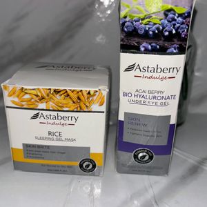 New Astaberry Rice Sleeping Mask And Eye Cream