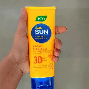 Joy Sunscreen SPF 30+++ Pa+++ (120ml)