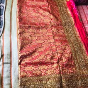 Brand New Silk Saree With Stone Work