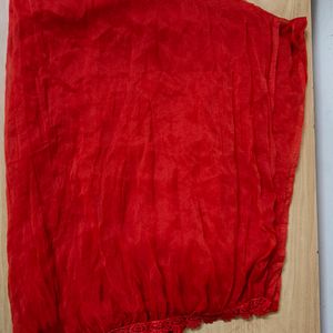 Red Dupatta , pallu (Women's)