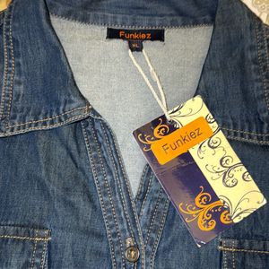 Denim Shirt Style Dress