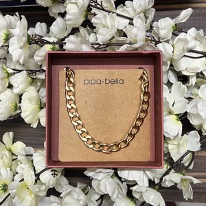 Trendy Statement Gold Plated Link Chain Necklace