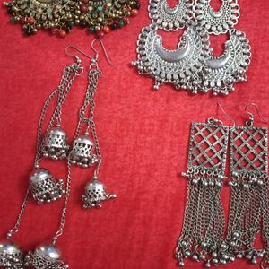 women oxidised and silver jwellery