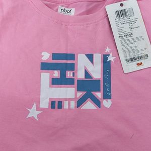 Abof Light Pink Full Hands T-Shirt