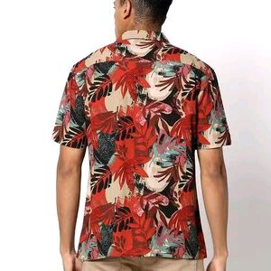 NETPLAY Men Leaf Printed Fit Shirt.