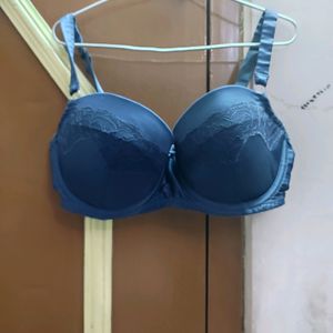 Navy Balconette Bra