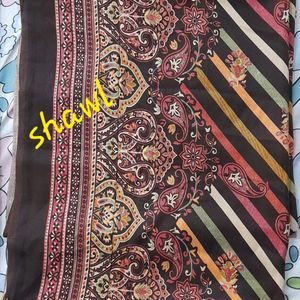 Pashmina Woollen Suit Coffee Brown Color