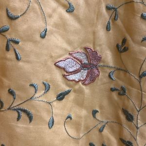 Mustard Kurta With Embroidery