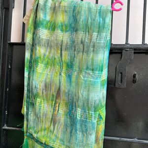 Perrot Green Saree