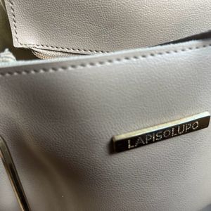 Like New Beige Lapis Lupo Bag