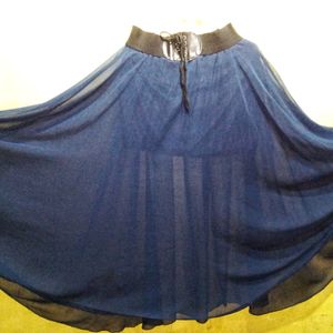 Navy Blue Long Skirt