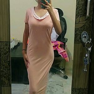 Peach Dress For Summers