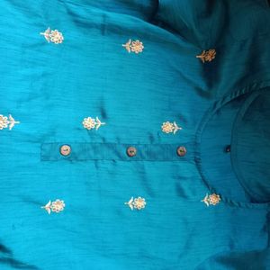 Teal Blue Kurti ( SizeM)