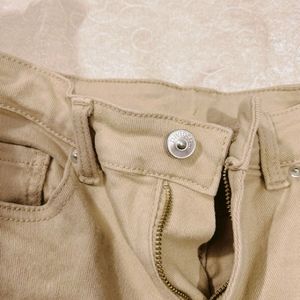 H&M Beige Wide Leg Jeans (new)