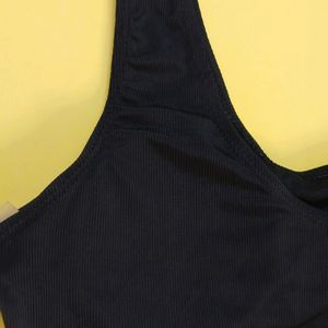 One Shoulder Cut Out Brallete/ Bikini Top