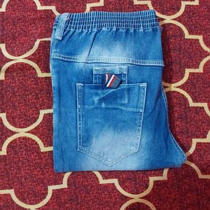 Blue Wash Straight Fit Jeans