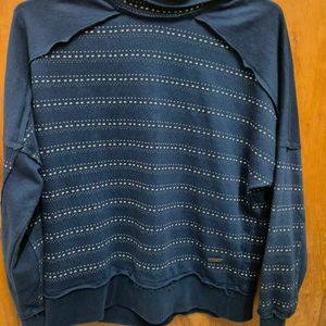 Roadster Navy Blue Sweatshirt Women