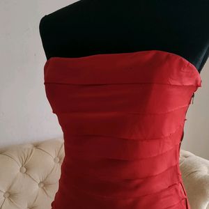 Y2k Cherry Red Cocktail Dress