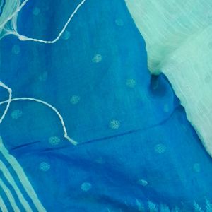 Blue Colour Handloom Saree