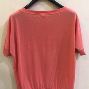 Peach Comfortable Top For Women