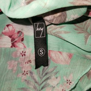 Floral Print Korean Top