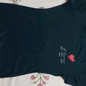 Tees World Heart Beat Graphic Printed T Shirt