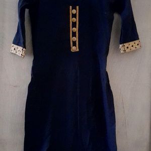 Short Kurti With Golden Border