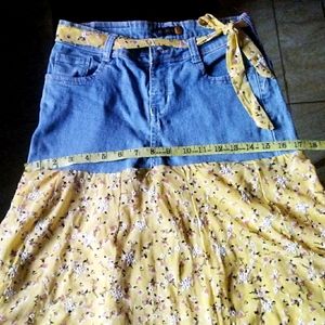 Yellow Colour Skirt