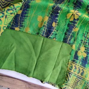 Green Printed Sarees (Women's)