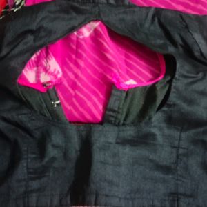 Black Pink Saree