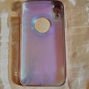 iphone XR holographic and clear case