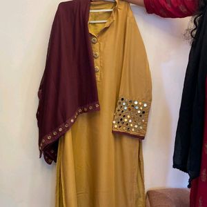 Long Kurthi With Bottom