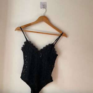 Black H&M Lacy Bodysuit 🤍