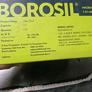 Borosil Glass Bowl