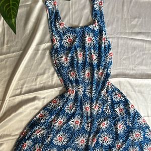 Floral Blue Dress(XL, Xxl💕